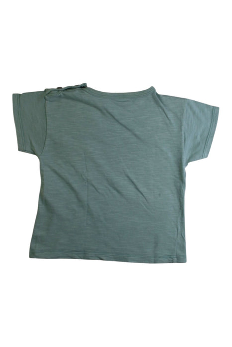 A Green Short Sleeve T Shirts from Petit Bateau in size 18-24M for boy. (Back View)