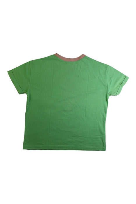 A Green Short Sleeve T Shirts from Marlot Paris in size 6T for girl. (Back View)