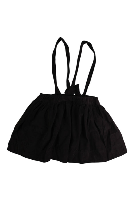 A Black Overall Dresses from Bonton in size 6T for girl. (Back View)