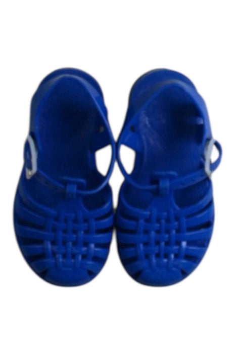 A Blue Sandals from Meduse in size 3T for girl. (Back View)