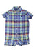 A Multicolour Short Sleeve Rompers from Ralph Lauren in size 6-12M for boy. (Front View)