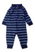 A Navy Long Sleeve Rompers from Ralph Lauren in size 3-6M for boy. (Front View)