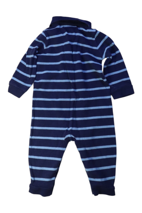 A Navy Long Sleeve Rompers from Ralph Lauren in size 3-6M for boy. (Back View)
