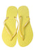 A Yellow Flip Flops from Havaianas in size 13Y for girl. (Back View)
