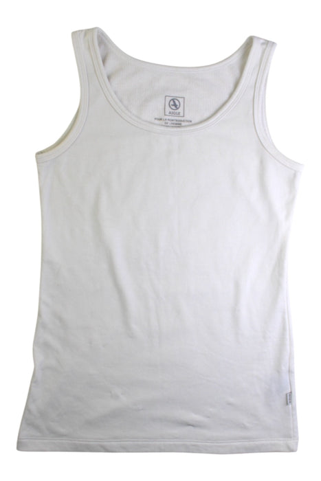 A White Sleeveless Tops from Aigle in size 14Y for girl. (Front View)