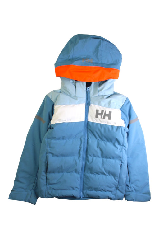 A Blue Ski Jackets from Helly Hansen in size 5T for boy. (Front View)