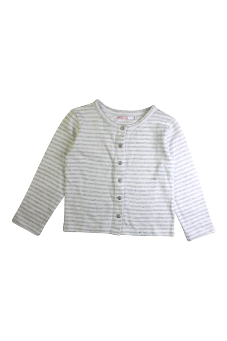 A Grey Buttoned Sweatshirts from Monoprix in size 6T for neutral. (Front View)
