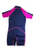 A Navy Wetsuits from Seaskin in size 8Y for neutral. (Back View)