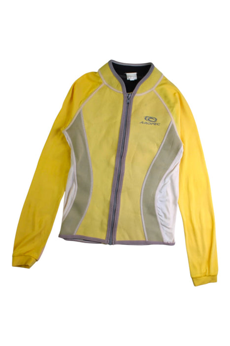 A Yellow Rash Guards from Aropec in size 8Y for girl. (Front View)