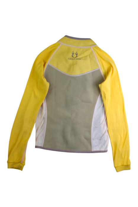 A Yellow Rash Guards from Aropec in size 8Y for girl. (Back View)