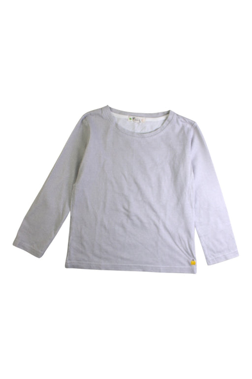 A White Long Sleeve Tops from The Bonnie Mob in size 6T for girl. (Front View)