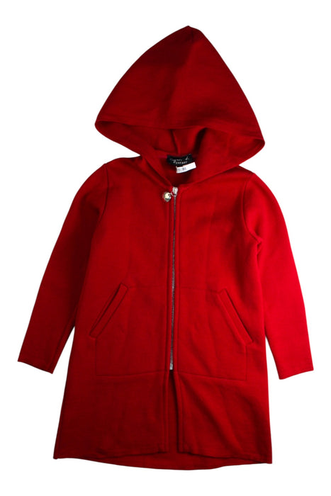 A Red Lightweight Jackets from Agnes B Enfant in size 4T for girl. (Front View)
