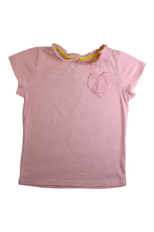 A Pink Short Sleeve T Shirts from Boden in size 6T for girl. (Front View)