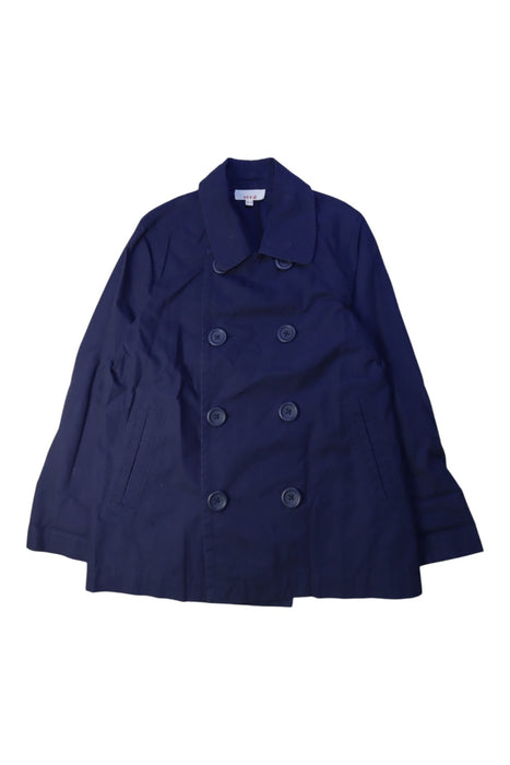A Navy Coats from Seed in size 6T for girl. (Front View)