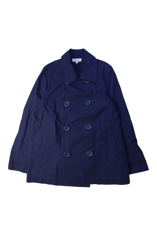 A Navy Coats from Seed in size 6T for girl. (Front View)