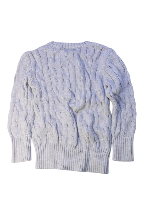 A Grey Knit Sweaters from Polo Ralph Lauren in size 4T for boy. (Back View)