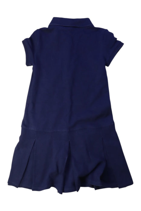 A Navy Short Sleeve Dresses from Polo Ralph Lauren in size 4T for girl. (Back View)