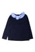 A Navy Long Sleeve Tops from Jacadi in size 4T for girl. (Front View)