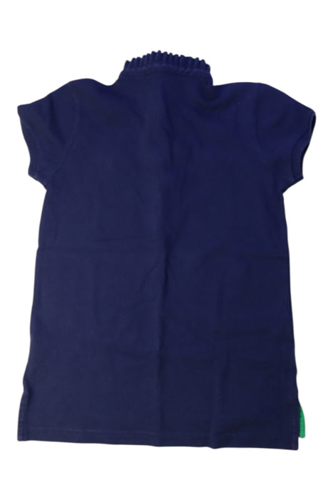 A Navy Short Sleeve Polos from Polo Ralph Lauren in size 4T for girl. (Back View)