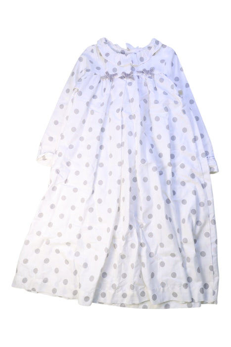 A White Long Sleeve Dresses from Jacadi in size 5T for girl. (Front View)