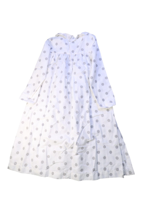 A White Long Sleeve Dresses from Jacadi in size 5T for girl. (Back View)