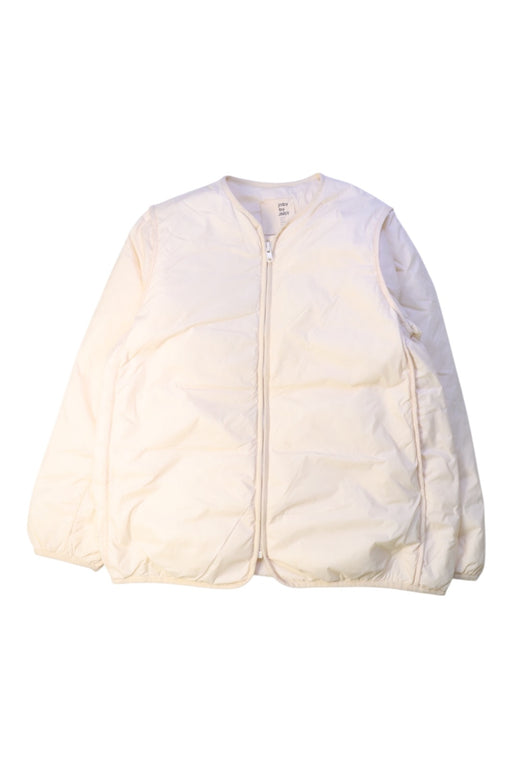A White Puffer/Quilted Jackets from jnby by JNBY in size 7Y for neutral. (Front View)