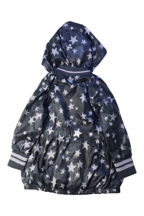 A Navy Rain Jackets from Chipie in size 2T for girl. (Back View)