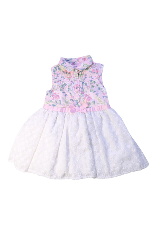 A Pink Sleeveless Dresses from Little Lass in size 2T for girl. (Front View)