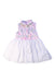 A Pink Sleeveless Dresses from Little Lass in size 2T for girl. (Front View)