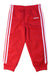 A Red Sweatpants from Adidas in size 2T for neutral. (Front View)