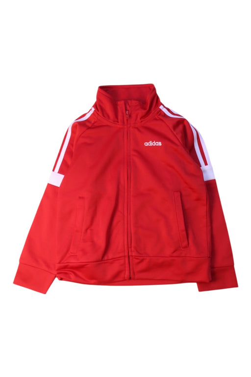 A Red Lightweight Jackets from Adidas in size 2T for neutral. (Front View)