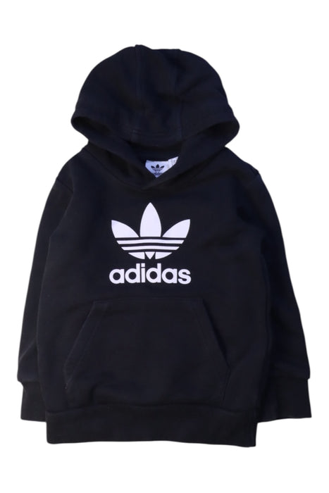 A Black Hooded Sweatshirts from Adidas in size 18-24M for neutral. (Front View)