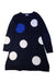 A Navy Sweater Dresses from Jacadi in size 10Y for girl. (Front View)
