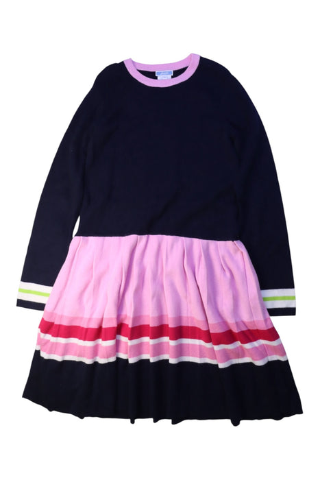 A Navy Long Sleeve Dresses from Jacadi in size 10Y for girl. (Front View)