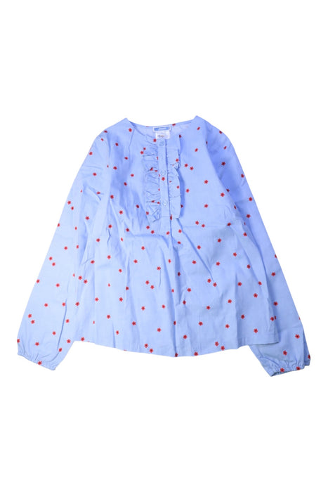 A Blue Long Sleeve Tops from Jacadi in size 10Y for girl. (Front View)
