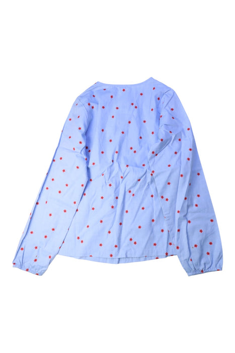A Blue Long Sleeve Tops from Jacadi in size 10Y for girl. (Back View)
