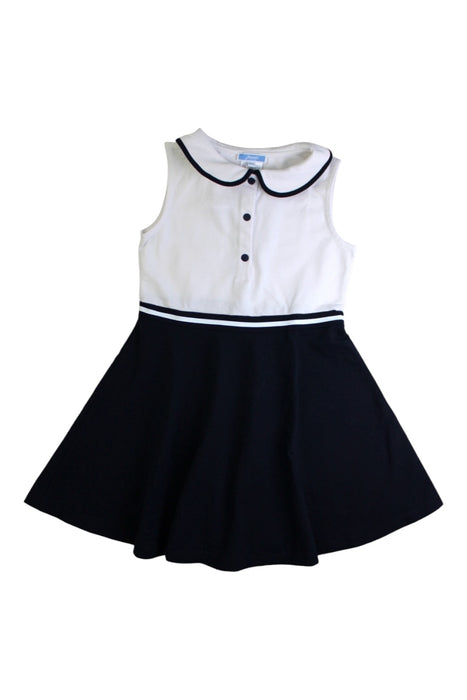 A Black Sleeveless Dresses from Jacadi in size 6T for girl. (Front View)