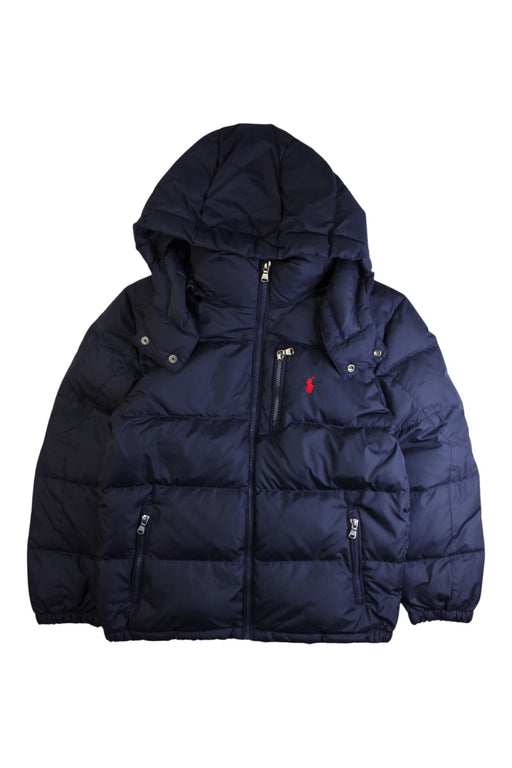 A Navy Puffer/Quilted Coats & Outerwear from Polo Ralph Lauren in size 10Y for boy. (Front View)