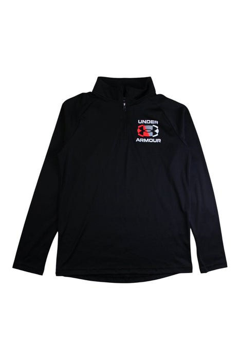 A Black Active Tops from Under Armour in size 10Y for boy. (Front View)