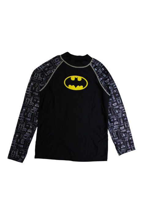 A Black Rash Guards from Zoggs in size 10Y for boy. (Front View)