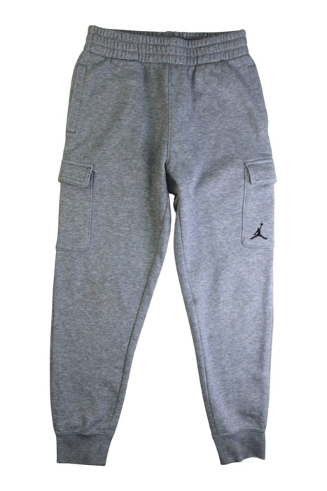 A Grey Sweatpants from Air Jordan in size 10Y for boy. (Front View)