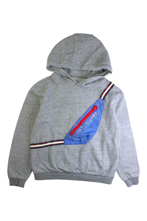 A Grey Hooded Sweatshirts from Little Marc Jacobs in size 10Y for boy. (Front View)