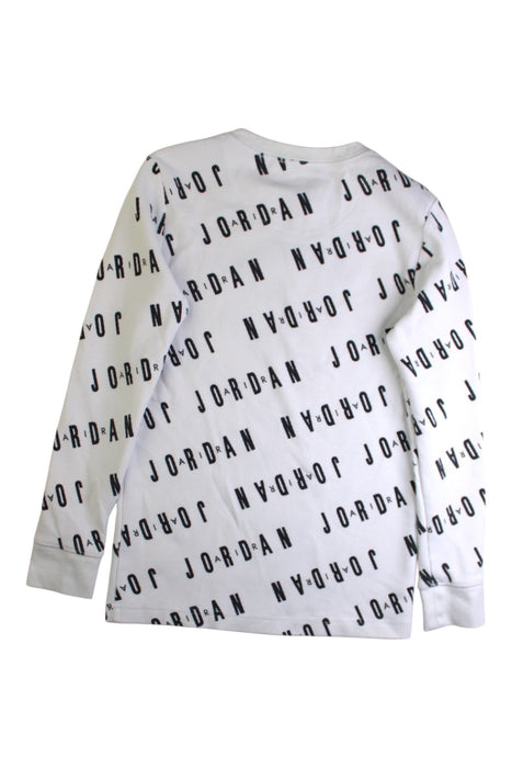 A White Long Sleeve T Shirts from Air Jordan in size 10Y for boy. (Back View)