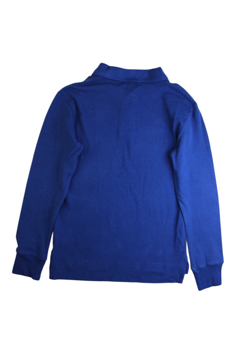 A Blue Long Sleeve Polos from Polo Ralph Lauren in size 8Y for boy. (Back View)
