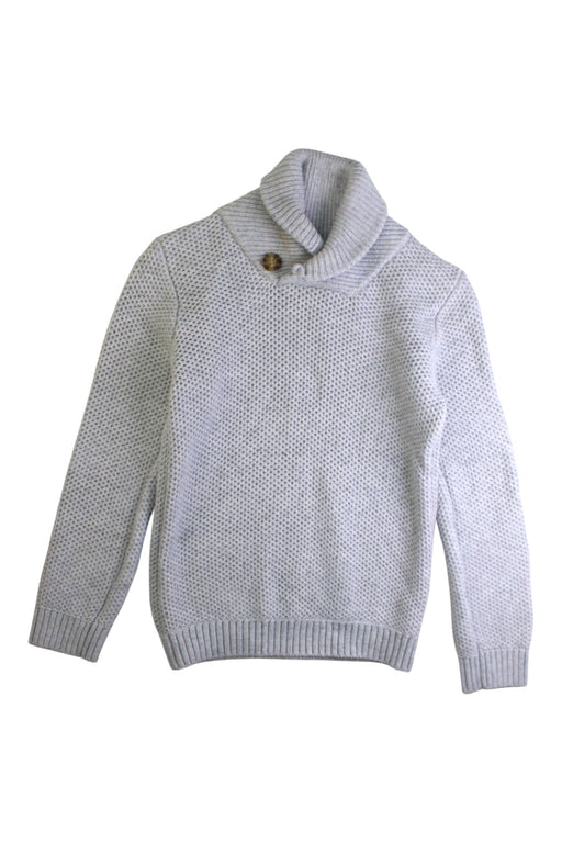 A Grey Knit Sweaters from Seed in size 7Y for boy. (Front View)