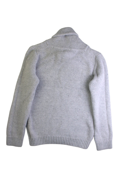 A Grey Knit Sweaters from Seed in size 7Y for boy. (Back View)