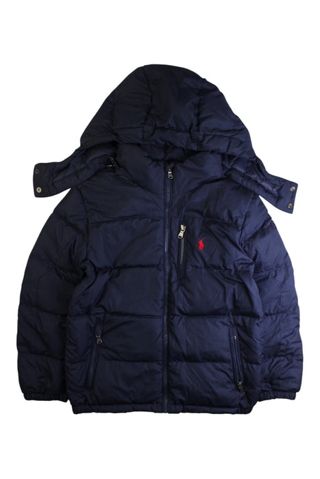 A Navy Puffer/Quilted Coats & Outerwear from Polo Ralph Lauren in size 8Y for neutral. (Front View)