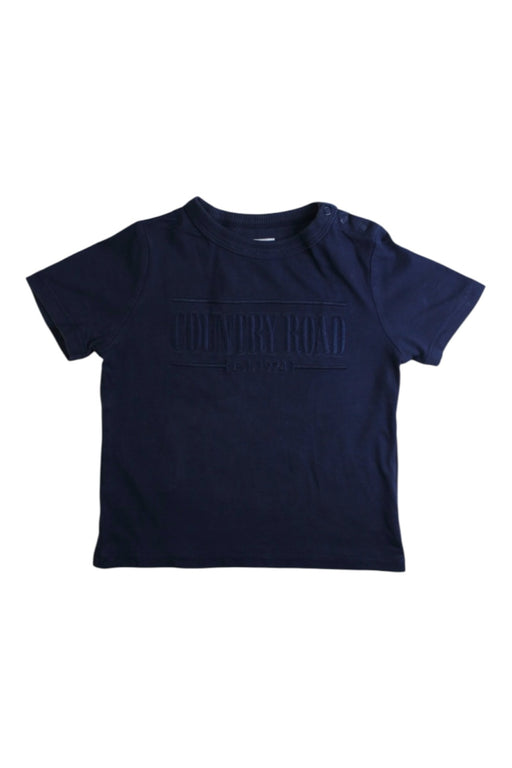 A Navy Short Sleeve T Shirts from Country Road in size 12-18M for boy. (Front View)