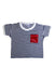 A Navy Short Sleeve T Shirts from Petit Bateau in size 3T for boy. (Front View)
