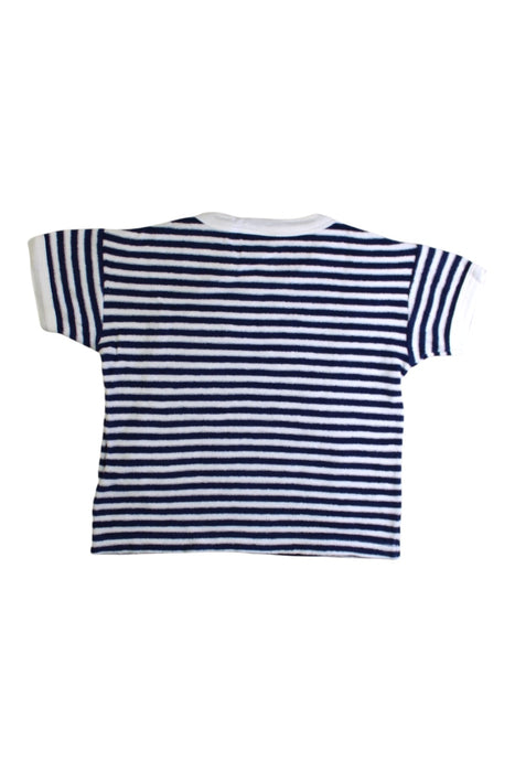 A Navy Short Sleeve T Shirts from Petit Bateau in size 3T for boy. (Back View)